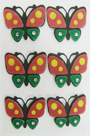 Fancy Fuzzy 3d Butterfly Stickers , Make Your Own Custom Sticker Sheets