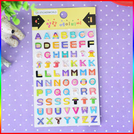 Childrens Puffy Alphabet Stickers Lovely Bubble Design 90mm X 175mm Size