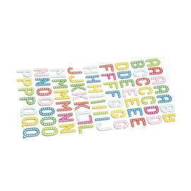 Flexible Cute Small 3d Letter Stickers , PVC 3D Foam Alphabet Stickers