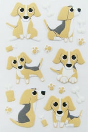 Puppy Dog Puffy Animal Stickers For Home Wall Decor Custom Printed Removable