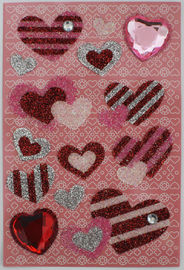 Colorful Recollections Bling Stickers Design For Scrapbook Heart Shape