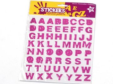 Waterproof Puffy 3d Alphabet Stickers , Kids Alphabet Stickers ECO Friendly