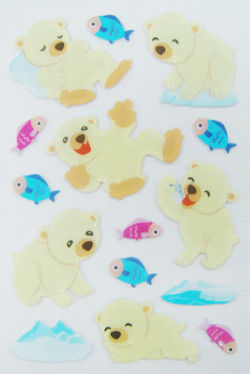 Lovely Custom Puffy Stickers For Baby Room Wall Decor Animals Shapes