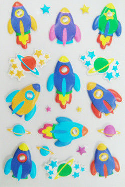Professional Puffy 3D Foam Stickers Non Toxic For Children Silk Screen Printing