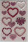 Pearl Jewelry Rhinestone Heart Stickers Sheets For Stationery Silk Printing